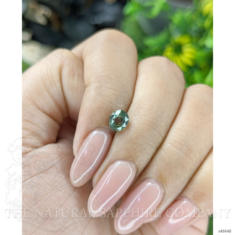 1.12 Ct. Bluish Green Sapphire from Tanzania