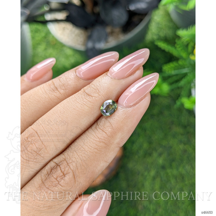 0.88 Ct. Yellowish Green Sapphire from Tanzania