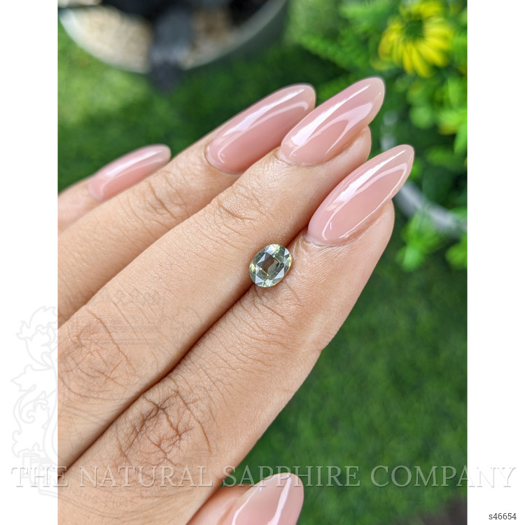 0.87 Ct. Yellowish Green Sapphire from Tanzania