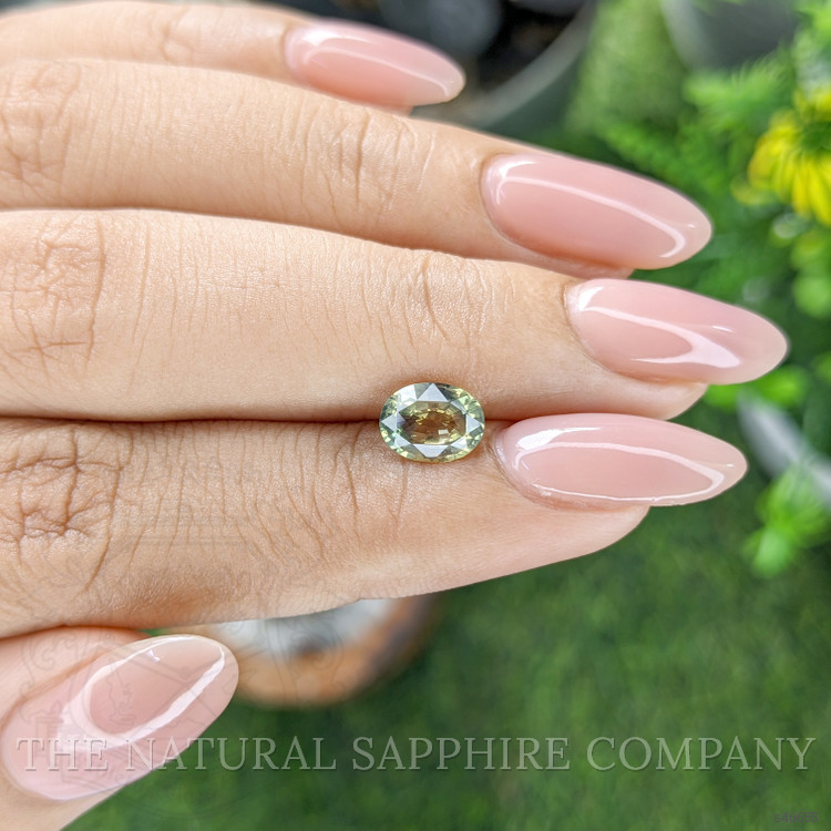 1.38 Ct. Yellowish Green Sapphire from Tanzania