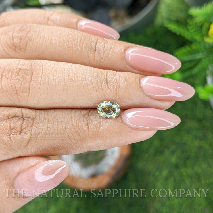 1.01 Ct. Yellowish Green Sapphire from Tanzania