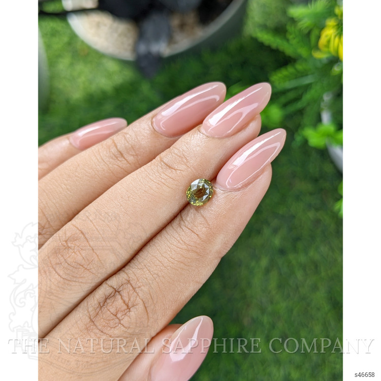 1.05 Ct. Yellowish Green Sapphire from Tanzania