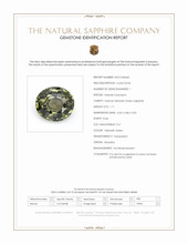 1.11 Ct. Yellowish Green Sapphire from Tanzania Scan Report