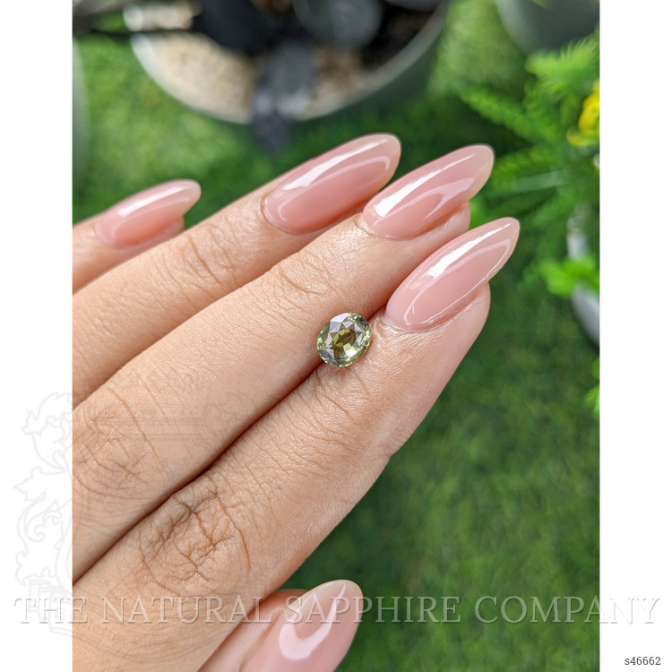 1.04 Ct. Yellowish Green Sapphire from Tanzania