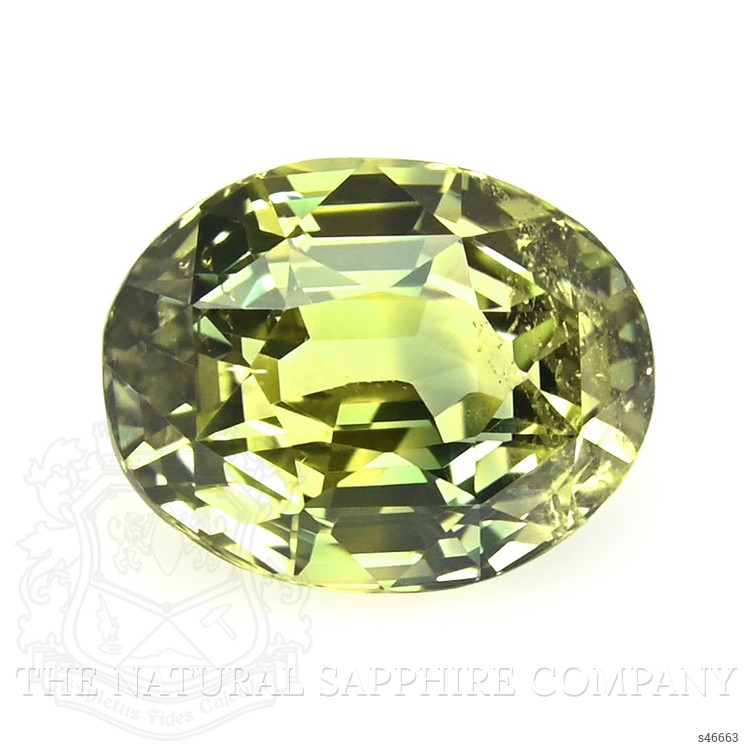 1.73 Ct. Yellowish Green Sapphire from Tanzania
