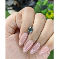 1.20 Ct. Bluish Green Sapphire from Tanzania Life Style