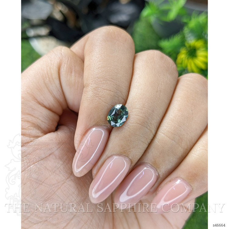 1.20 Ct. Bluish Green Sapphire from Tanzania