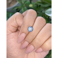 2.20 Ct. Greyish Blue Star Sapphire from Madagascar Life Style