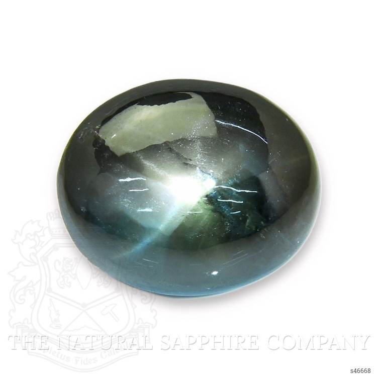 22.28 Ct. Greenish Blue Star Sapphire from Madagascar