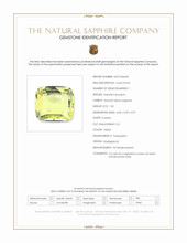 1.05 Ct. Yellow Sapphire from Madagascar Scan Report