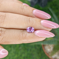 1.06 Ct. Pinkish Purple Sapphire from Madagascar Life Style