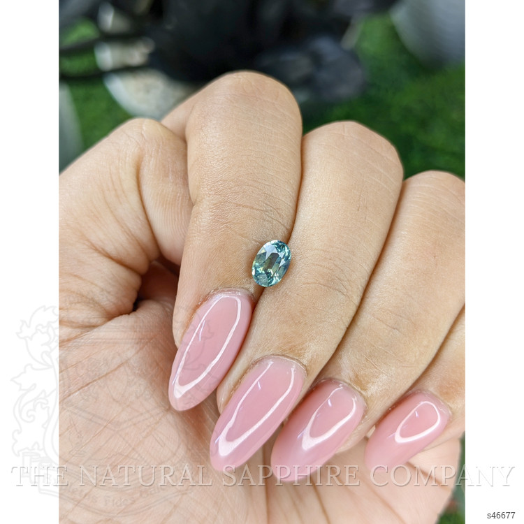 0.86 Ct. Bluish Green Sapphire from Madagascar