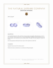 2.83 Ct. Purple Star Sapphire from Ceylon (Sri Lanka) Appraisal