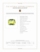 1.07 Ct. Greenish Yellow Sapphire from Madagascar Scan Report