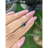 1.04 Ct. Greenish Blue Sapphire from Madagascar Life Style