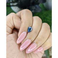 1.24 Ct. Greenish Blue Sapphire from Madagascar Life Style