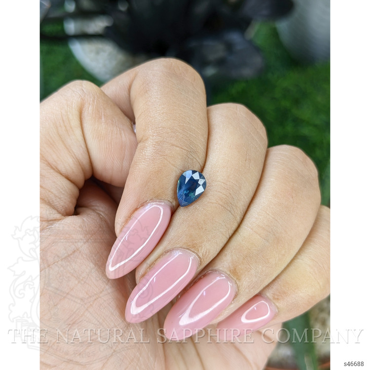1.24 Ct. Greenish Blue Sapphire from Madagascar