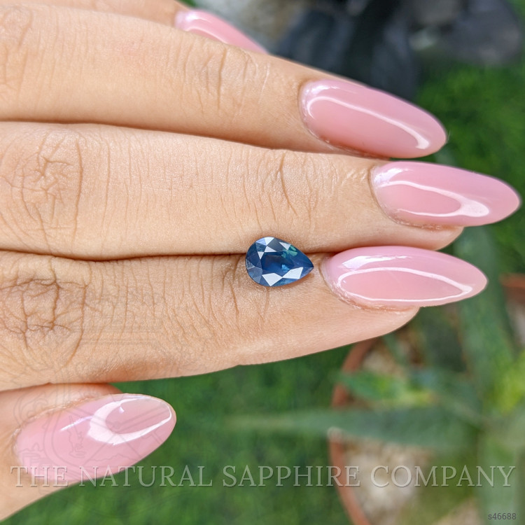 1.24 Ct. Greenish Blue Sapphire from Madagascar