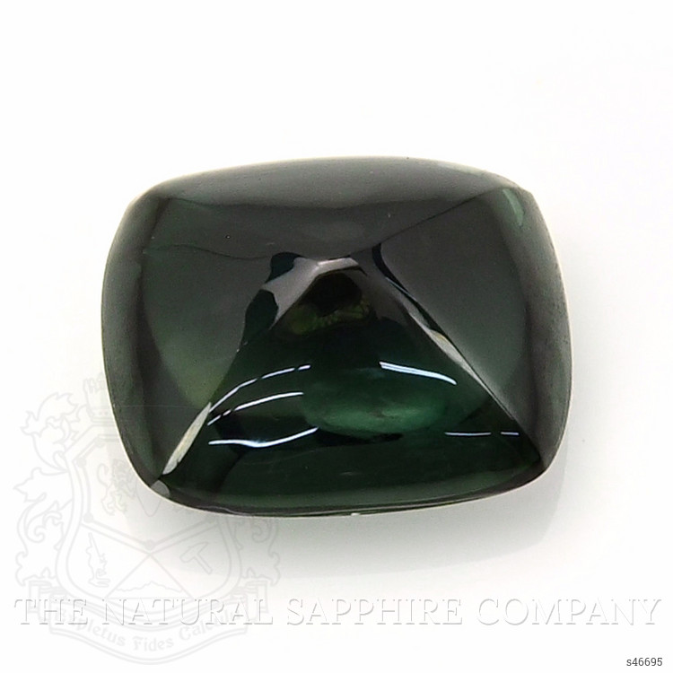 1.69 Ct. Bluish Green Cabochon Sapphire from Madagascar