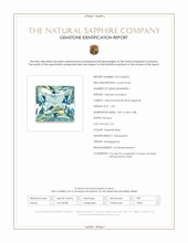 1.03 Ct. Greenish Blue Sapphire from Madagascar Scan Report