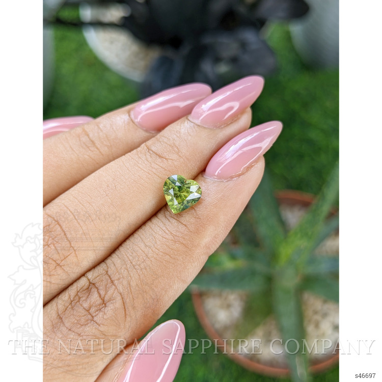 2.06 Ct. Yellowish Green Sapphire from Madagascar