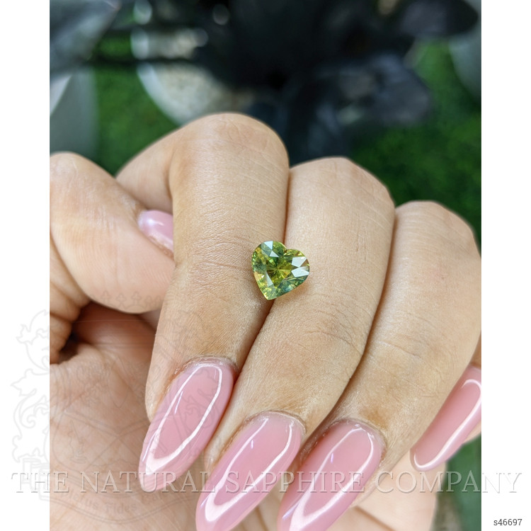 2.06 Ct. Yellowish Green Sapphire from Madagascar