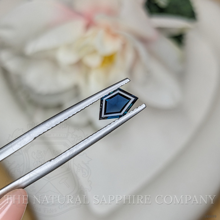 0.75 Ct. Greenish Blue Sapphire from Ceylon (Sri Lanka)