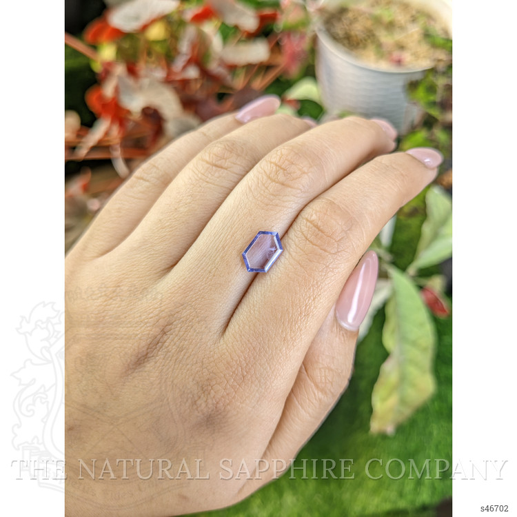 1.34 Ct. Bluish Purple Sapphire from Ceylon (Sri Lanka)