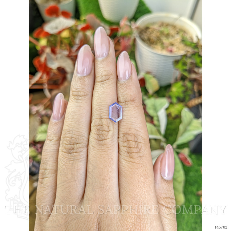 1.34 Ct. Bluish Purple Sapphire from Ceylon (Sri Lanka)