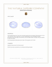 3.58 Ct. Greyish Blue Star Sapphire from Ceylon (Sri Lanka) Appraisal