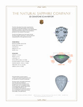 4.41 Ct. Blue Sapphire from Ceylon (Sri Lanka) 3 D Scan Report