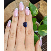 5.46 Ct. Blue Sapphire from Ceylon (Sri Lanka) Life Style