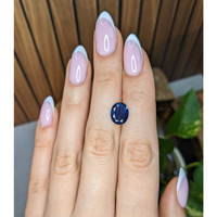 3.27 Ct. Blue Sapphire from Ceylon (Sri Lanka) Life Style
