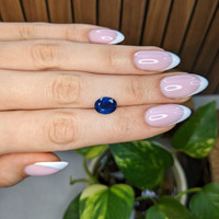 3.24 Ct. Blue Sapphire from Ceylon (Sri Lanka) Life Style