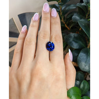 10.03 Ct. Blue Sapphire from Ceylon (Sri Lanka) Life Style