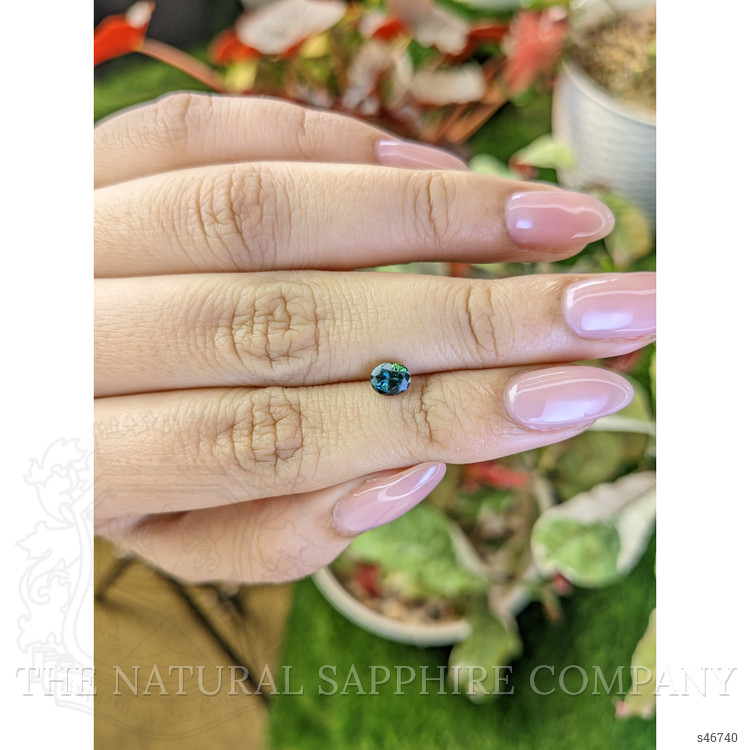 0.72 Ct. Bluish Green Sapphire from Madagascar