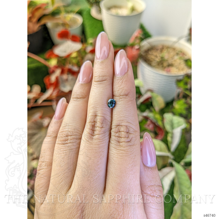 0.72 Ct. Bluish Green Sapphire from Madagascar