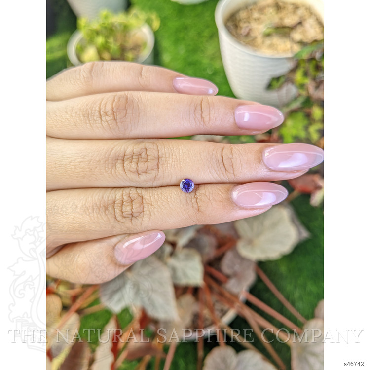 0.40 Ct. Purple Sapphire from Ceylon (Sri Lanka)