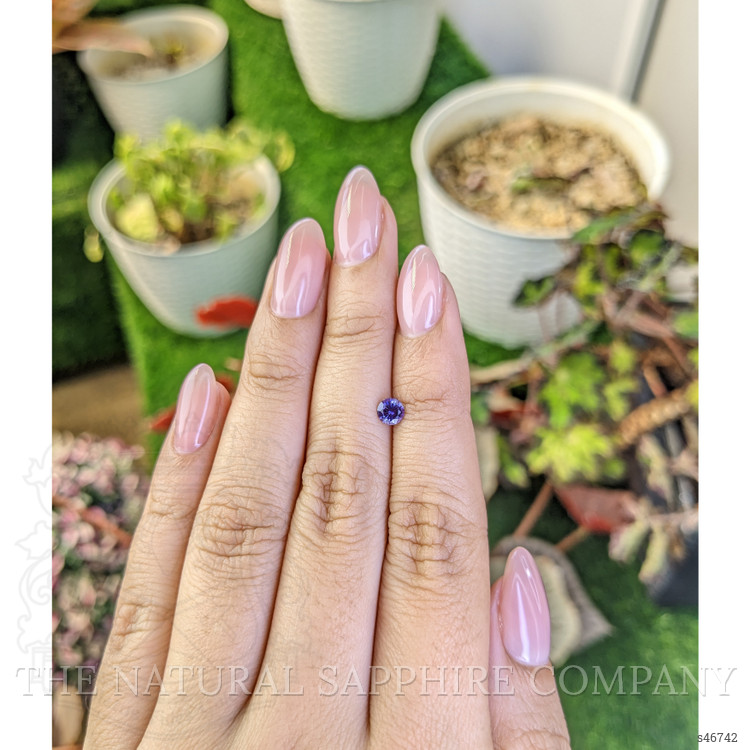 0.40 Ct. Purple Sapphire from Ceylon (Sri Lanka)