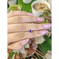 0.53 Ct. Bluish Purple Sapphire from Ceylon (Sri Lanka) Life Style