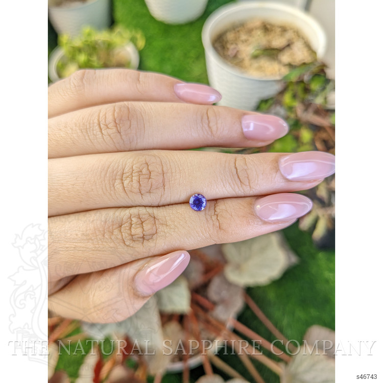 0.53 Ct. Bluish Purple Sapphire from Ceylon (Sri Lanka)