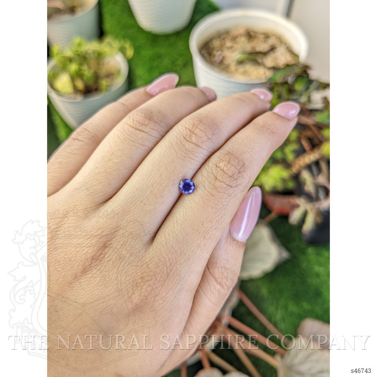 0.53 Ct. Bluish Purple Sapphire from Ceylon (Sri Lanka)