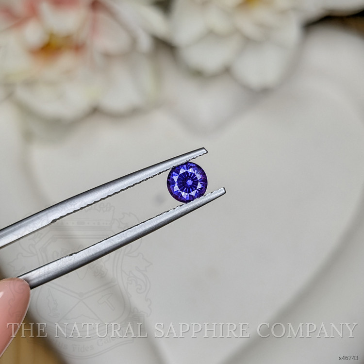 0.53 Ct. Bluish Purple Sapphire from Ceylon (Sri Lanka)
