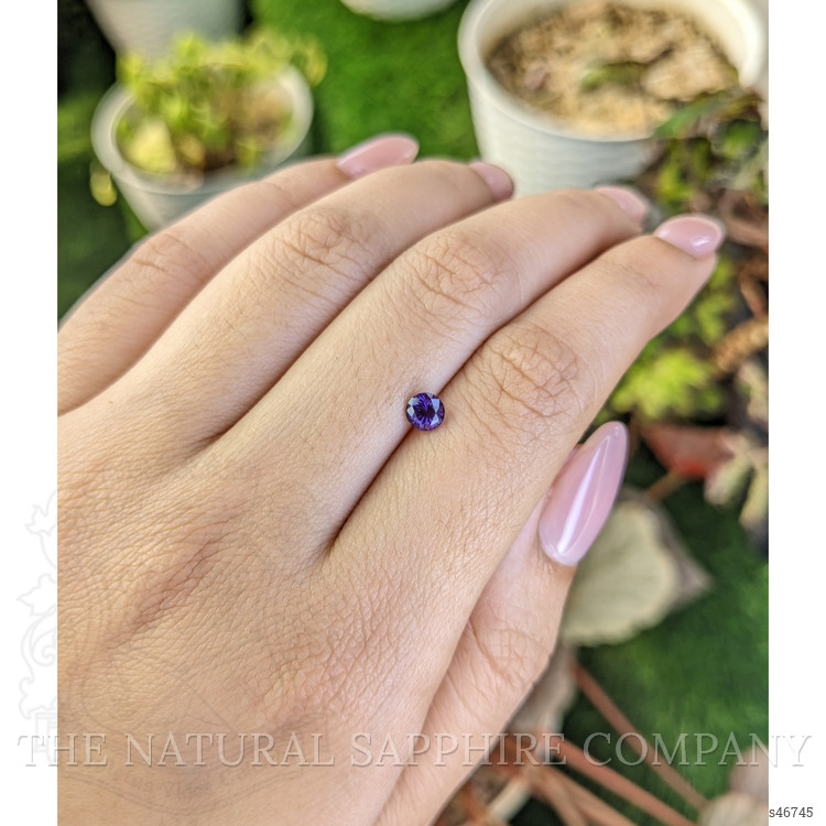 0.52 Ct. Purple Sapphire from Ceylon (Sri Lanka)