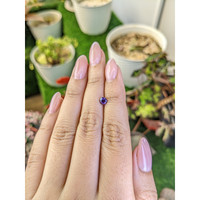 0.52 Ct. Purple Sapphire from Ceylon (Sri Lanka) Life Style