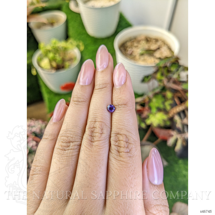 0.52 Ct. Purple Sapphire from Ceylon (Sri Lanka)