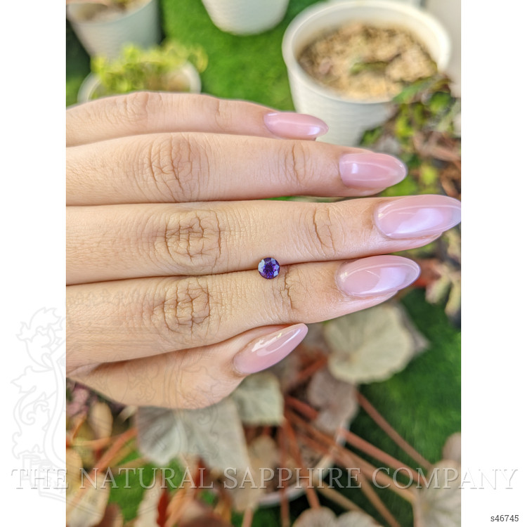 0.52 Ct. Purple Sapphire from Ceylon (Sri Lanka)
