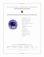 0.73 Ct. Bluish Purple Sapphire from Ceylon (Sri Lanka) Scan Report