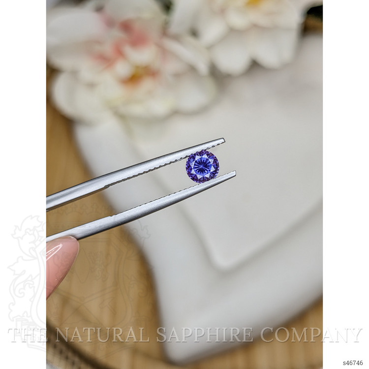 0.73 Ct. Bluish Purple Sapphire from Ceylon (Sri Lanka)