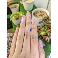 0.59 Ct. Blue Sapphire from Ceylon (Sri Lanka) Life Style